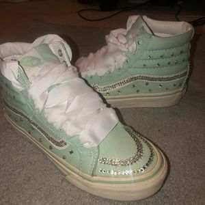 Mint Green Custom made Vans